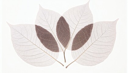 Skeletal Leaves: A Study in Translucency and Form