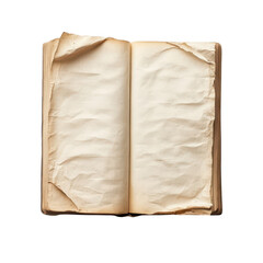 Vintage book with aged pages highlighting texture and history