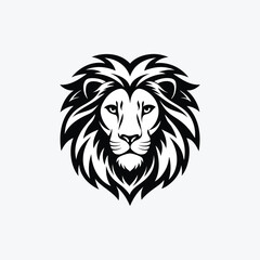 Lion silhouette logo design