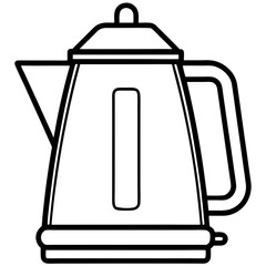 Minimalist Kettle Line Art Design
