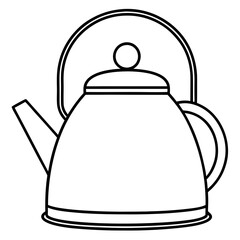Minimalist Kettle Line Art Design