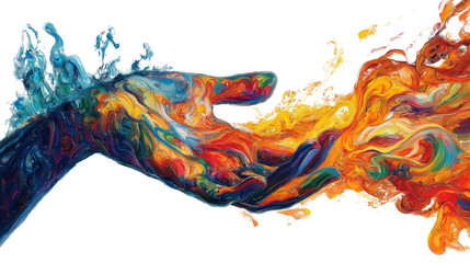 Fototapeta premium abstract watercolor painting
