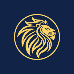 Lion Silhouette Logo Template
