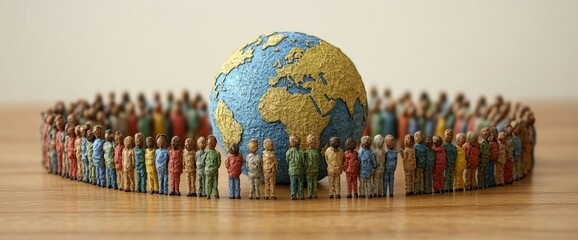 Global Unity: People Circle Earth