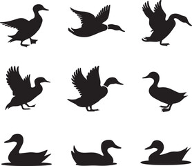 Vector silhouette image