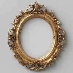 A gold-framed picture hanging on a wall