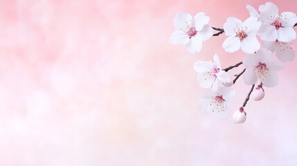 Fototapeta premium White Blossoms - Seamless Looping Time Lapse Virtual K Animation Background