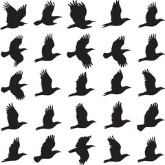 Vector silhouette image