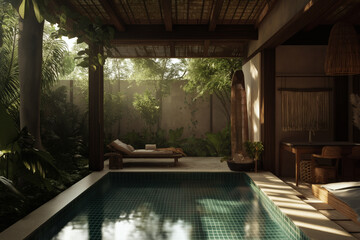 Tranquil Poolside Oasis