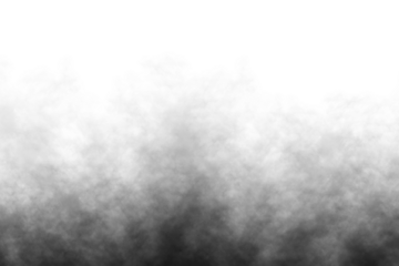 Black smoke fog cloud isolated on transparent white background. dark rising fog smog dust. smoke explosion. Design elements for Compositing, covering, overlay, PNG