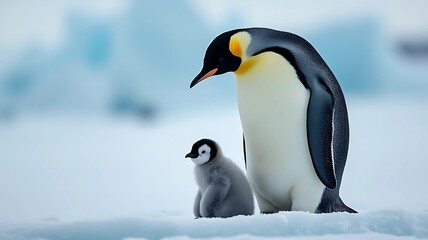 emperor penguin in polar regions
