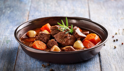 beef stew close up of ingredients