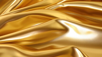 Elegant Yellow, Gold Foil Texture Background - Luxury Metallic Pattern for Art, Design, and Interior Decor