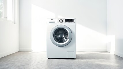 Vibrant White Washing Machine - Modern Home Appliances