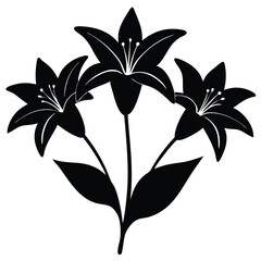 Lily Flower Vector Illustration: Perfect for Floral Designs
