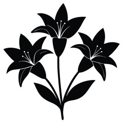 Lily Flower Vector Illustration: Perfect for Floral Designs