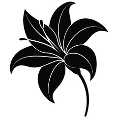 Lily Flower Vector Illustration: Perfect for Floral Designs