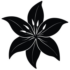 Lily Flower Vector Illustration: Perfect for Floral Designs