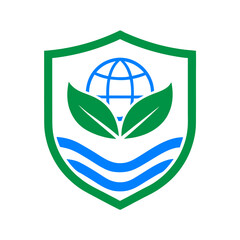 Sustainable Living Essentials concept logo design 