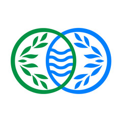 abstract green globe