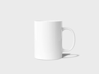 Tea cup mockup in white background, White mug mockup 