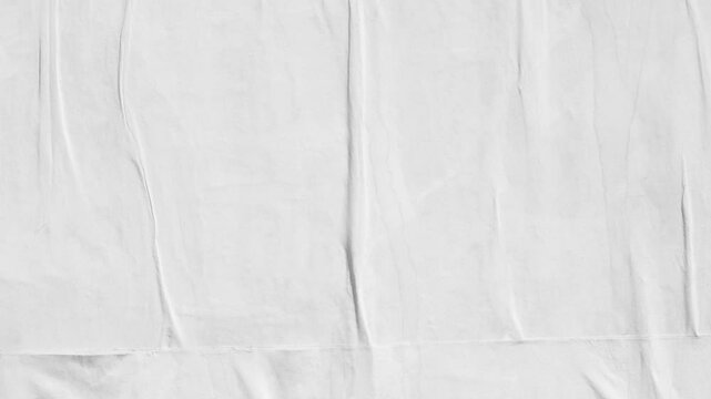 Old white crumpled posters abstract grunge paper  texture backdrop placard surface, Seamless loop collage slideshow background empty space for text