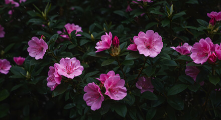 Naklejka premium Soft pink blooms displayed on a white canvas.