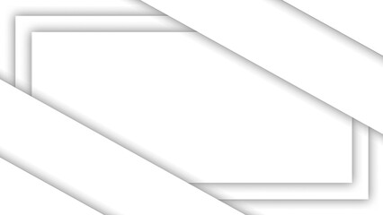Abstract white overlapping shapes background with smooth shadowed layers. Perfect for presentations, graphics, or branding with a clean and elegant aesthetic.