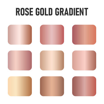 Rose Gold Gradient Palettes