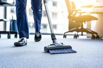 Professional office cleaning, pristine workspace transformation