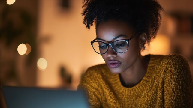 Focused programmer coding late at night - An intense visual of a coder deeply concentrated on programming in a dimly lit room