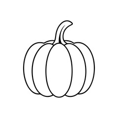 Pumpkin outline icon vector illustration design.