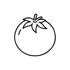 Tomato outline icon vector illustration design.