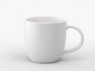 Fototapeta premium View of 3d white mug mockup element and Ceramic Coffee cup on white background 