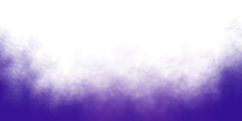 Purple smoke cloud fog dust isolated on transparent background. Colorful smoke smog misty fog steam explosion special effect. Smoke texture for Compositing, covering, overlay, design elements, PNG