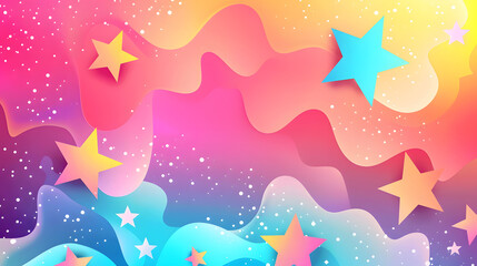 Naklejka premium Fluid gradient background vector in a cute and minimal style, generative ai