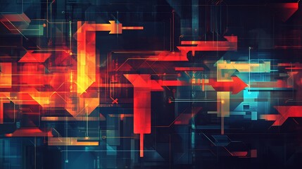 High resolution visualization of critical thinking featuring abstract arrows interconnected nodes symbolizing analytical processes structured reasoning and problemsolving skills
