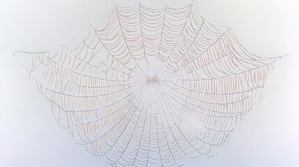 Intricate Spiderweb Design: A Close-Up View of Nature's Architecture