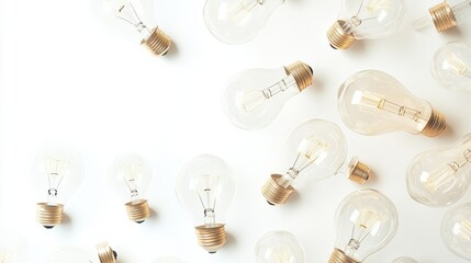 Business people analyzing and lightbulb. Competitive intelligence and environment, information and marketplace analysis concept on white background. Header or footer banner template with copy space.