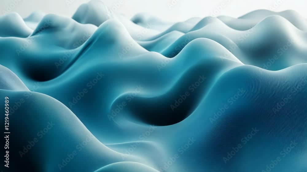 Poster immerse yourself in a visual odyssey of tranquil, azure waves. this captivating video unveils fluid 