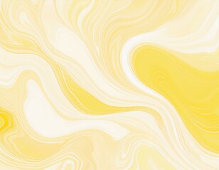 シンプルなマーブル模様の背景素材　黄色と白のパステルカラー　滑らか