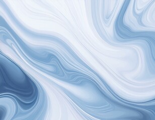 白と青の明るいマーブル模様の背景用素材
