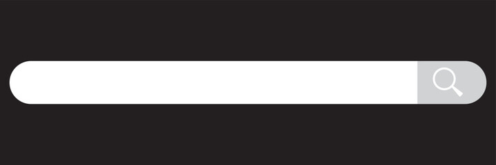 Obraz premium Search bar vector concept element for web design, app, software and interface design. Ready search bar for website.