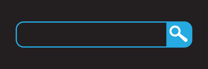 Search bar icon with and voice search button. Search tool Vector design.