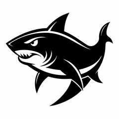 shark, fish, animal, sea, vector, cartoon, illustration, white, ocean, isolated, fin, water, predator, blue, danger, silhouette, underwater, dolphin, nature, teeth, dangerous, wildlife, marine, swimmi