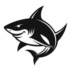shark, fish, animal, sea, vector, cartoon, illustration, white, ocean, isolated, fin, water, predator, blue, danger, silhouette, underwater, dolphin, nature, teeth, dangerous, wildlife, marine, swimmi