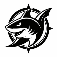 shark, fish, animal, sea, vector, cartoon, illustration, white, ocean, isolated, fin, water, predator, blue, danger, silhouette, underwater, dolphin, nature, teeth, dangerous, wildlife, marine, swimmi