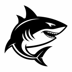 shark, fish, animal, sea, vector, cartoon, illustration, white, ocean, isolated, fin, water, predator, blue, danger, silhouette, underwater, dolphin, nature, teeth, dangerous, wildlife, marine, swimmi