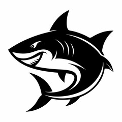 shark, fish, animal, sea, vector, cartoon, illustration, white, ocean, isolated, fin, water, predator, blue, danger, silhouette, underwater, dolphin, nature, teeth, dangerous, wildlife, marine, swimmi