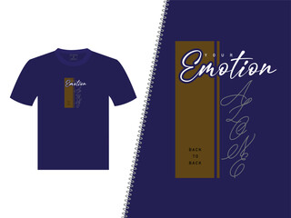 Emotion Alone Vector T Shirt Design